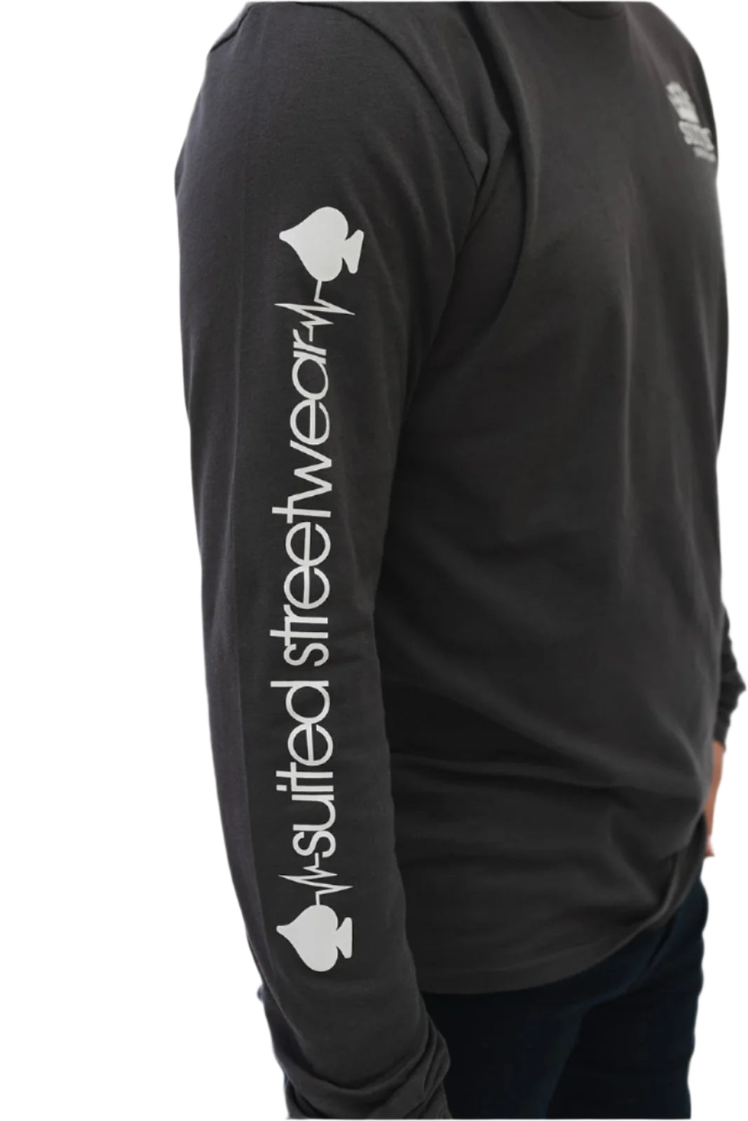 Logo & EKG Sleeve Logo Unisex Long Sleeve Tee