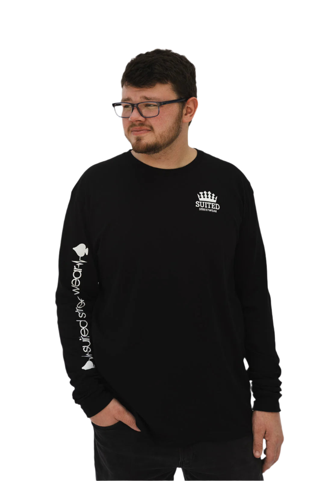 Logo & EKG Sleeve Logo Unisex Long Sleeve Tee