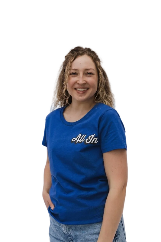 All In Cursive Tee (Womens)