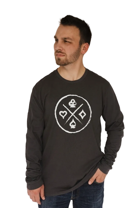 Distressed Suits Unisex Long Sleeve Tee