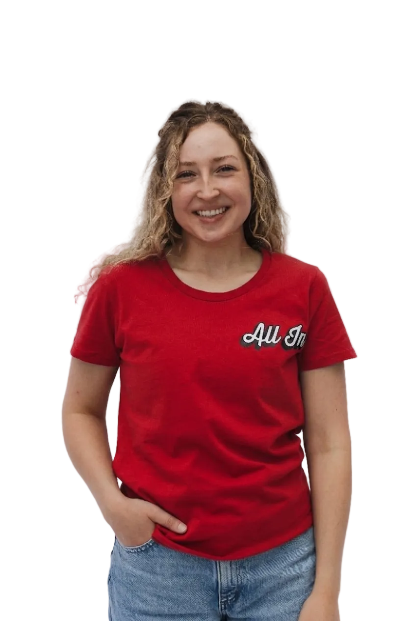 All In Cursive Unisex Tee