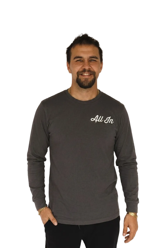 All In Cursive Unisex Long Sleeve Tee